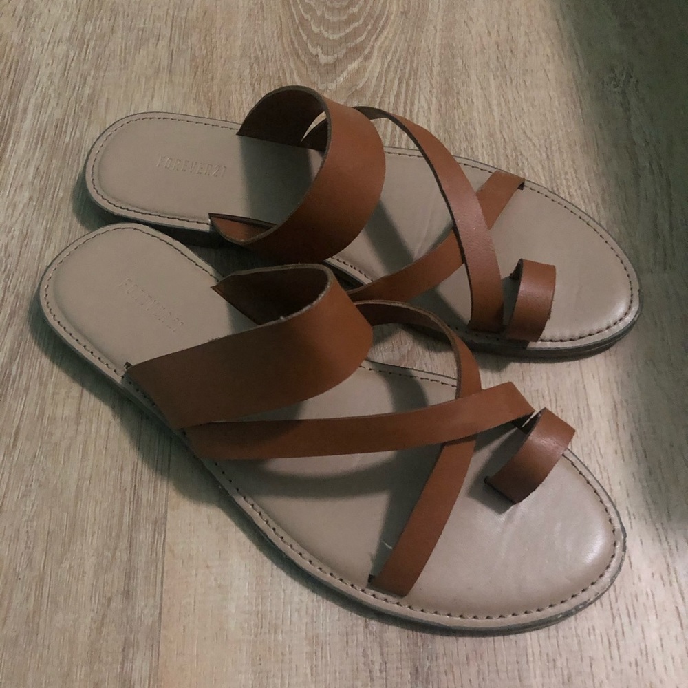 Forever 21 brown sandals